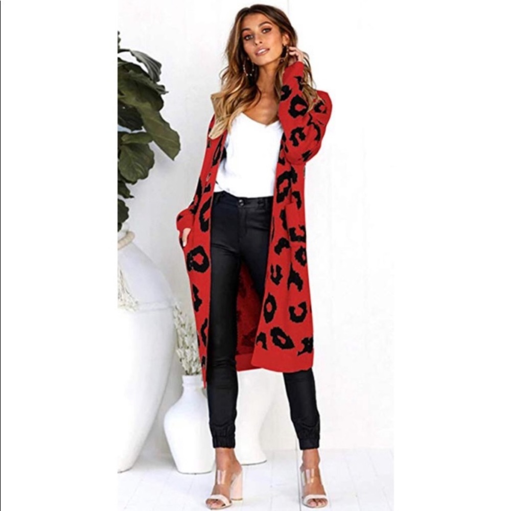 Leopard open Cardigan